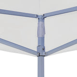 Tente de réception pliable professionnelle 3x3 m Acier Blanc