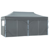 Tente de réception pliable avec 4 parois 3x6 m Acier Anthracite