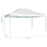 Tente de réception pliable 3x4,5 m Blanc