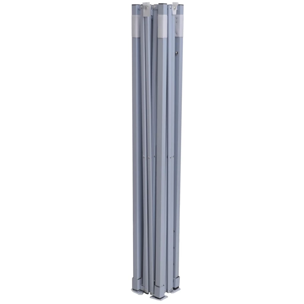 Tente de réception pliable avec 4 parois 2x2 m Acier Bleu