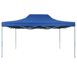 Tente de réception pliable professionnelle 3x4 m Acier Bleu