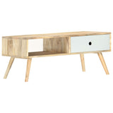 Couchtisch 90x50x40 cm Massives Mangoholz