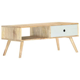 Couchtisch 90x50x40 cm Massives Mangoholz