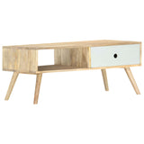 Couchtisch 90x50x40 cm Massives Mangoholz