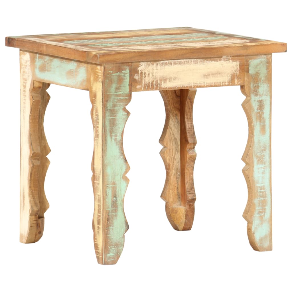 Table basse 40x40x40 cm Bois de récupération solide