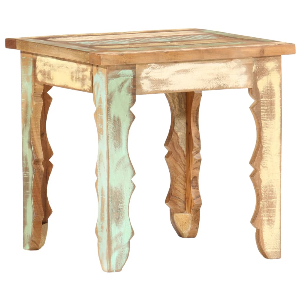 Table basse 40x40x40 cm Bois de récupération solide