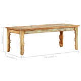 Table basse 110x50x40 cm Bois de récupération solide