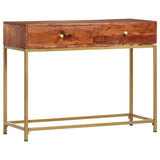 Table console 100x35x76 cm Bois d'acacia massif