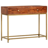 Table console 100x35x76 cm Bois d'acacia massif