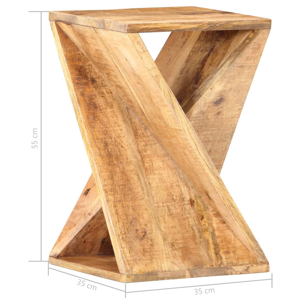 Table d'appoint 35x35x55 cm Bois de manguier massif