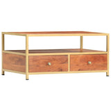 Table basse 90 x 50 x 40 cm Bois d'acacia massif