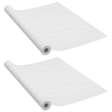 Films autoadhésifs pour portes 2 pcs Bois blanc 210x90 cm PVC