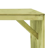 Table de jardin 220x101,5x80 cm Bois de pin imprégné