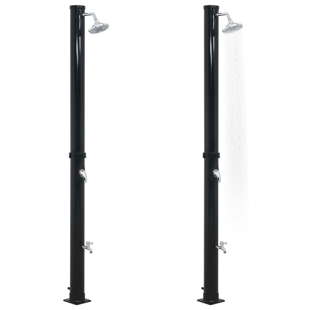 Douche solaire Noir 220 cm 20 L