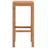 Tabourets de bar lot de 4 bois de teck massif