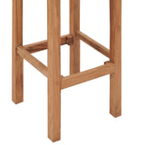 Tabourets de bar lot de 4 bois de teck massif