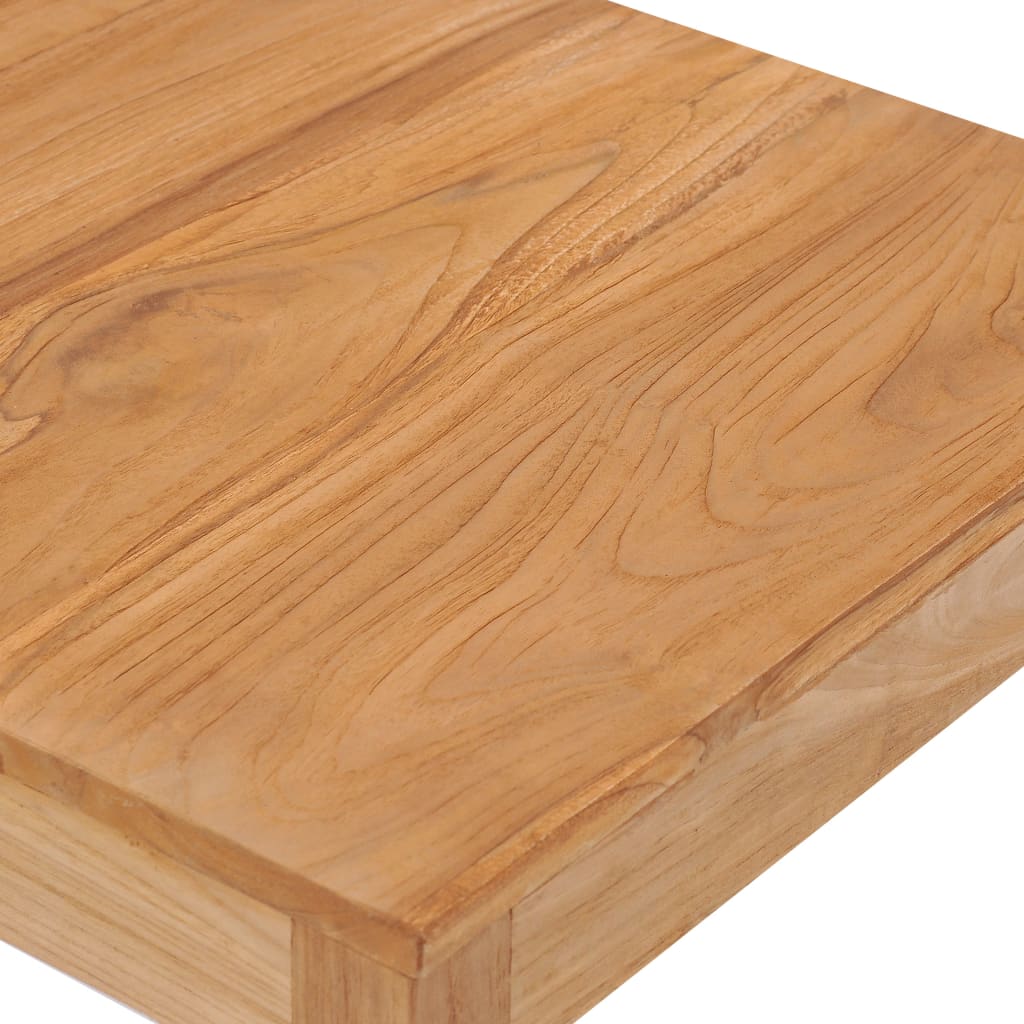 Table de bar de jardin 60x60x105 cm bois de teck solide