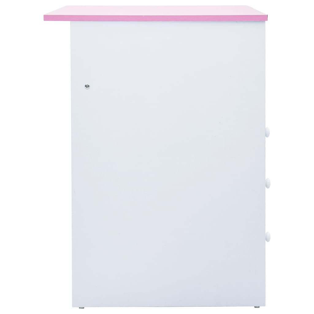 Bureau pour enfants Inclinable Rose et blanc