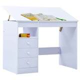 White Tilting Children's Desk