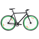 Black and green 700c 59cm fixed gear bike