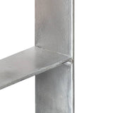 Fence Posts 6 pcs Silver 7x6x60 cm Galvanized Steel