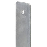 Fence Posts 6 pcs Silver 9x6x60 cm Galvanized Steel