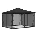 Arbour with mosquito net 300x300x265 cm Anthracite