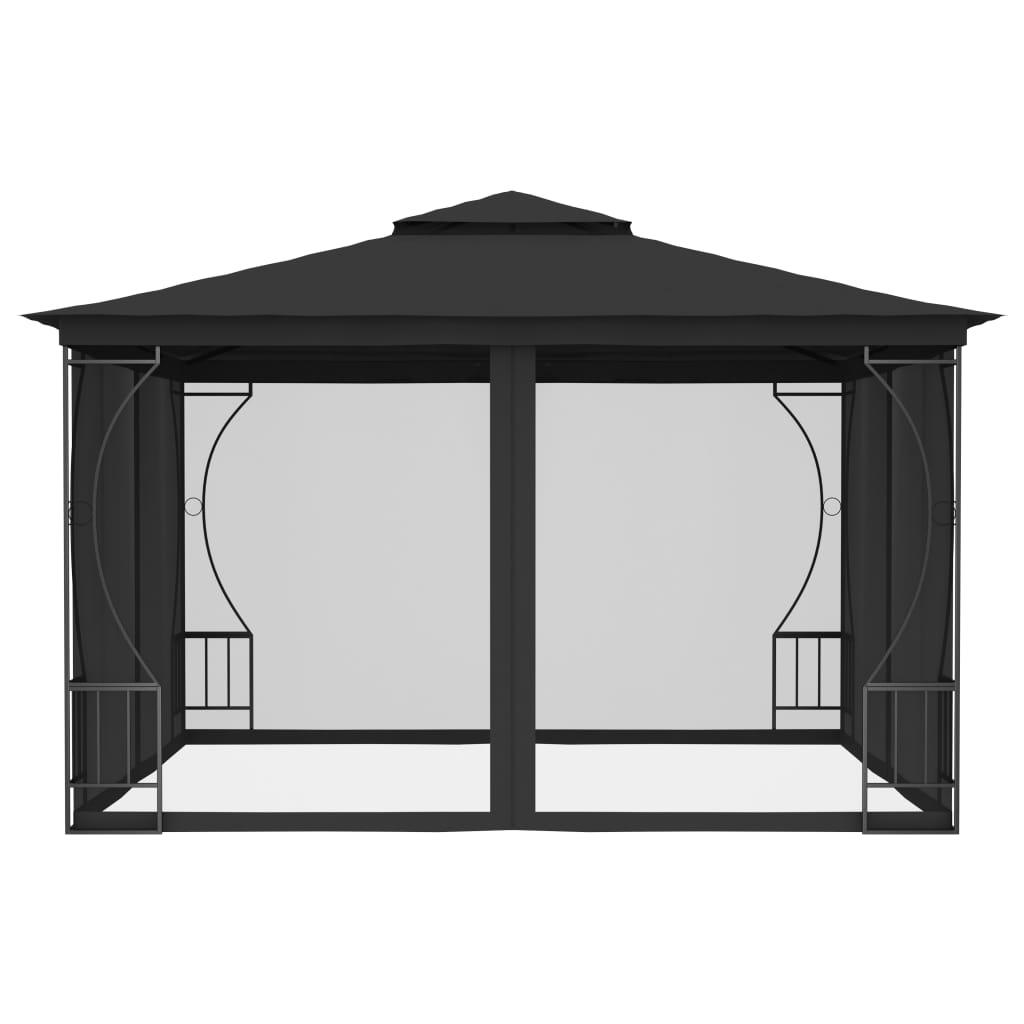 Arbour with mosquito net 300x300x265 cm Anthracite