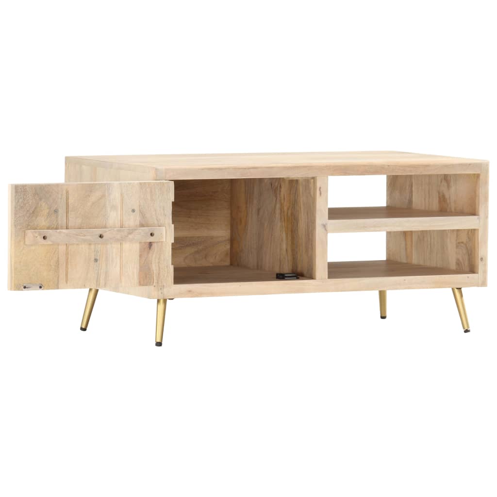 Table basse 90x45x40 cm Bois de manguier massif