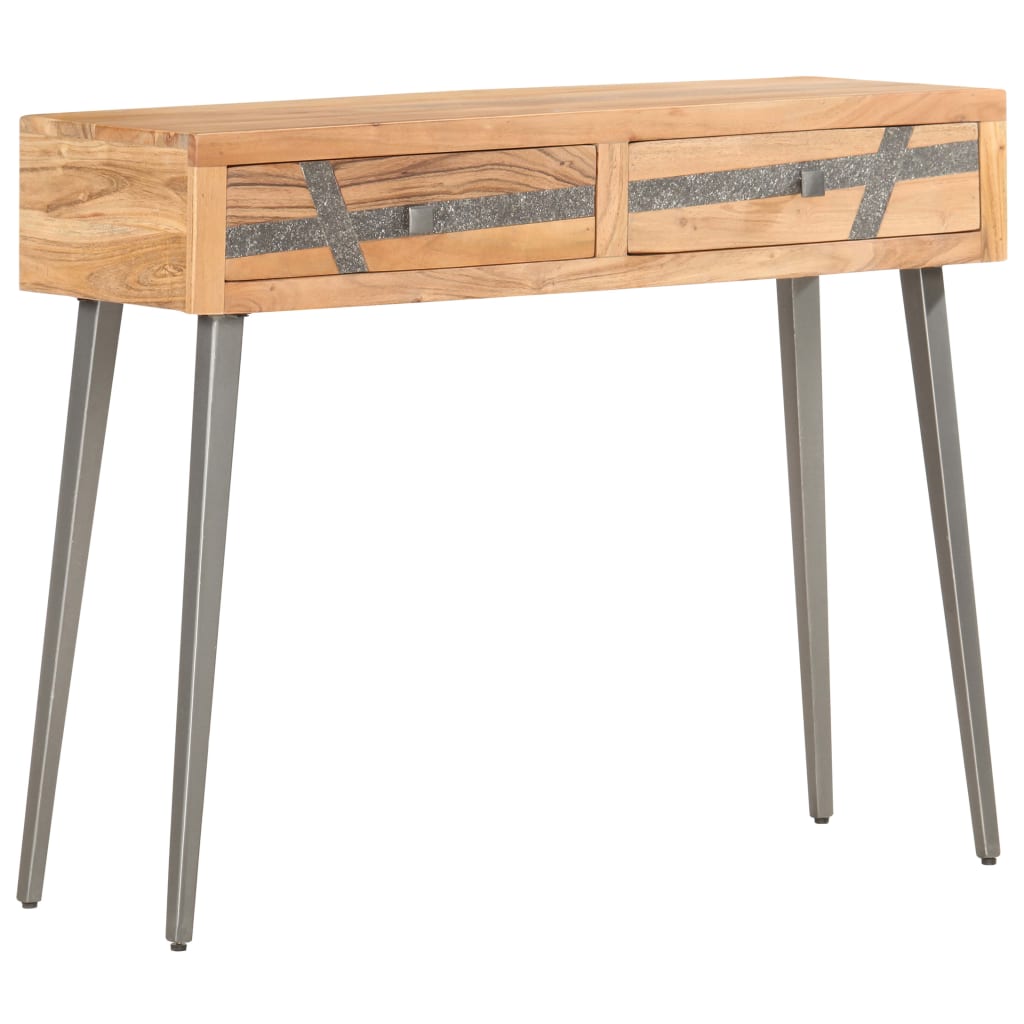 Table console 90 x 30 x 75 cm Bois d'acacia massif