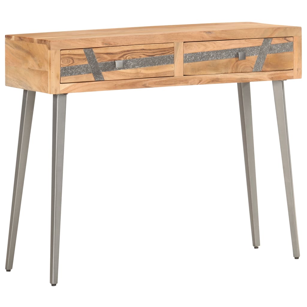 Table console 90 x 30 x 75 cm Bois d'acacia massif