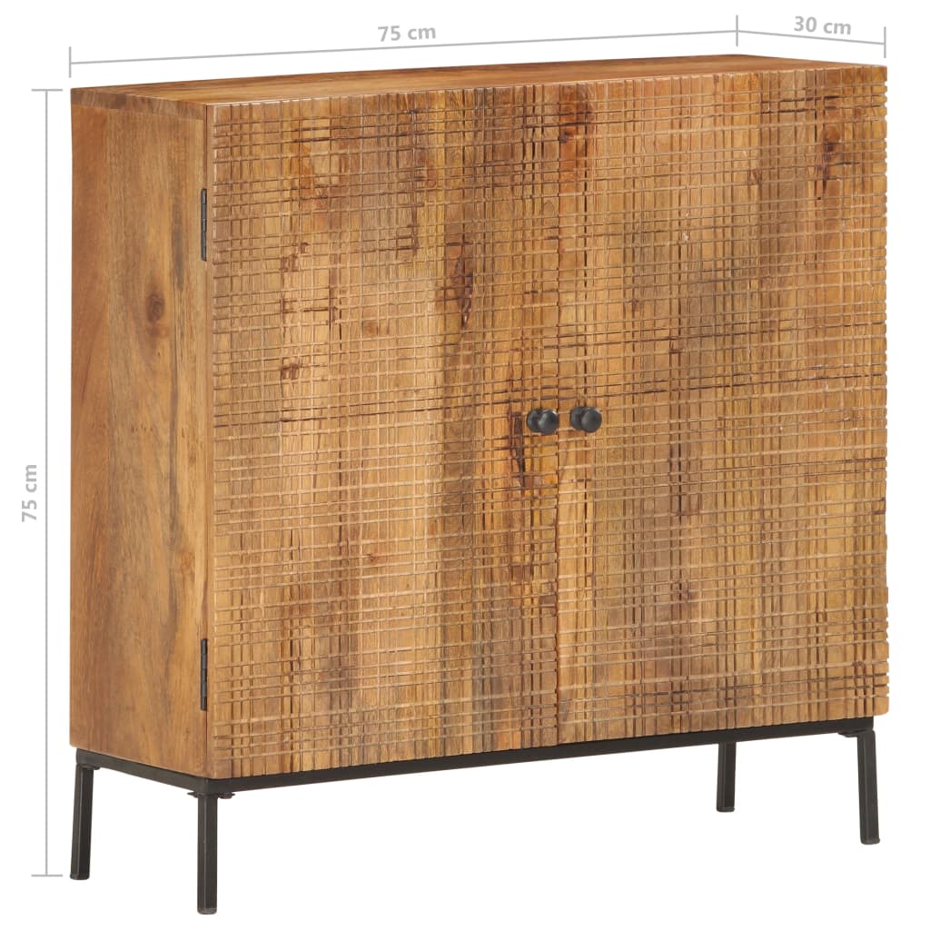 Buffet 75 x 30 x 75 cm Bois de manguier massif