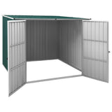 Green garden shed 195x198x159 cm Galvanized steel