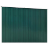 Green garden shed 195x198x159 cm Galvanized steel