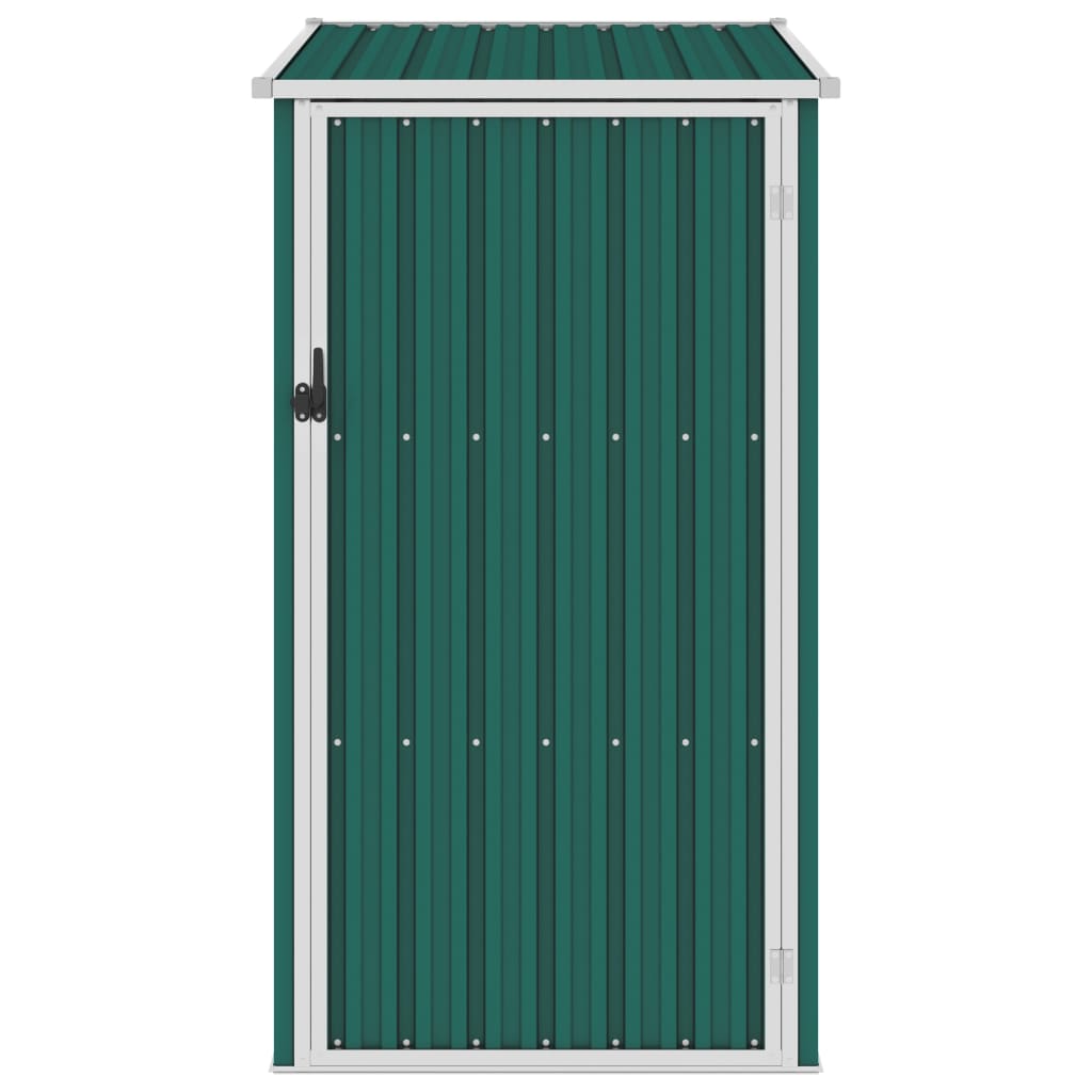 Green garden shed 87x98x159 cm Galvanized steel