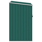 Green garden shed 87x98x159 cm Galvanized steel