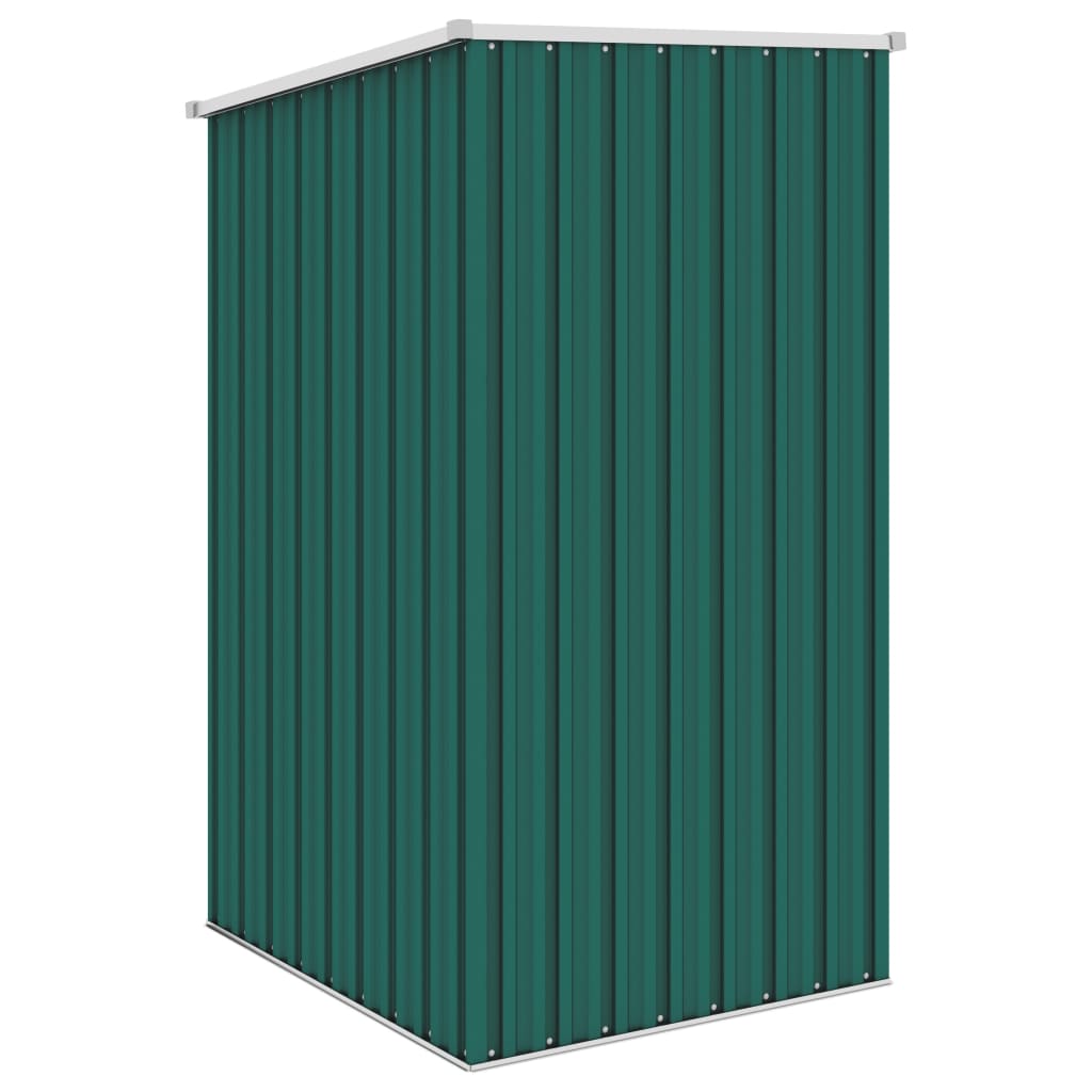 Green garden shed 87x98x159 cm Galvanized steel