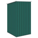 Green garden shed 87x98x159 cm Galvanized steel