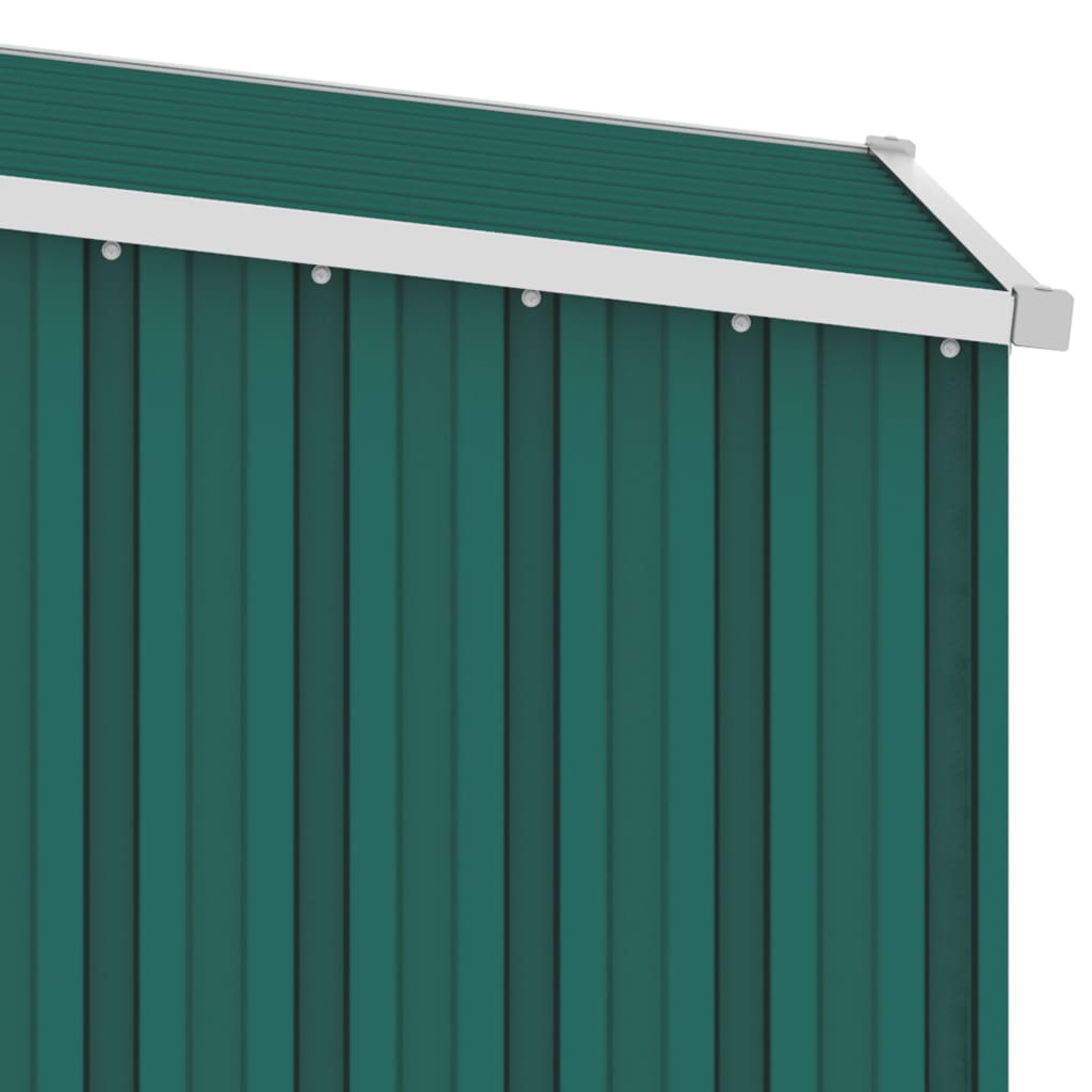 Green garden shed 87x98x159 cm Galvanized steel