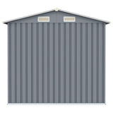 Abri de jardin Gris 205x129x183 cm Acier galvanisé