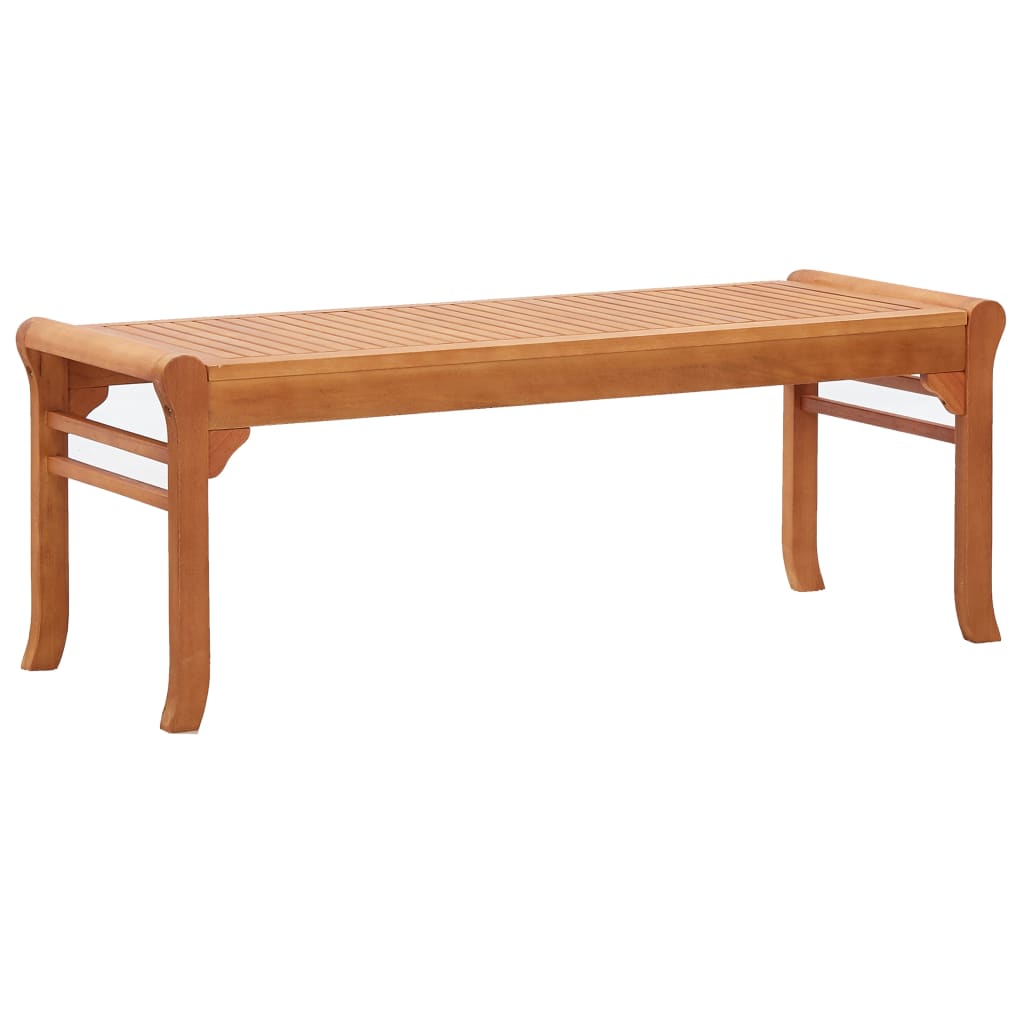 Banc de jardin 2 places 120 cm Bois d'eucalyptus solide