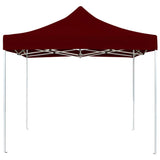 Tente de réception pliable Aluminium 2 x 2 m Bordeaux