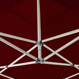 Tente de réception pliable Aluminium 2 x 2 m Bordeaux