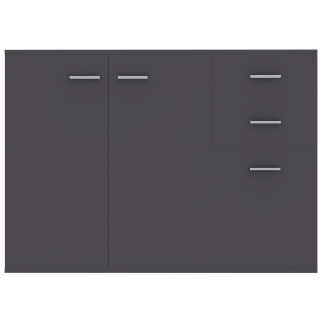 Grey Sideboard 105x30x75 cm Engineered Wood