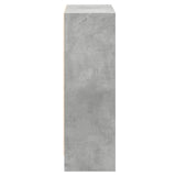 Bibliothèque Gris béton 80x24x75 cm Bois d'ingénierie