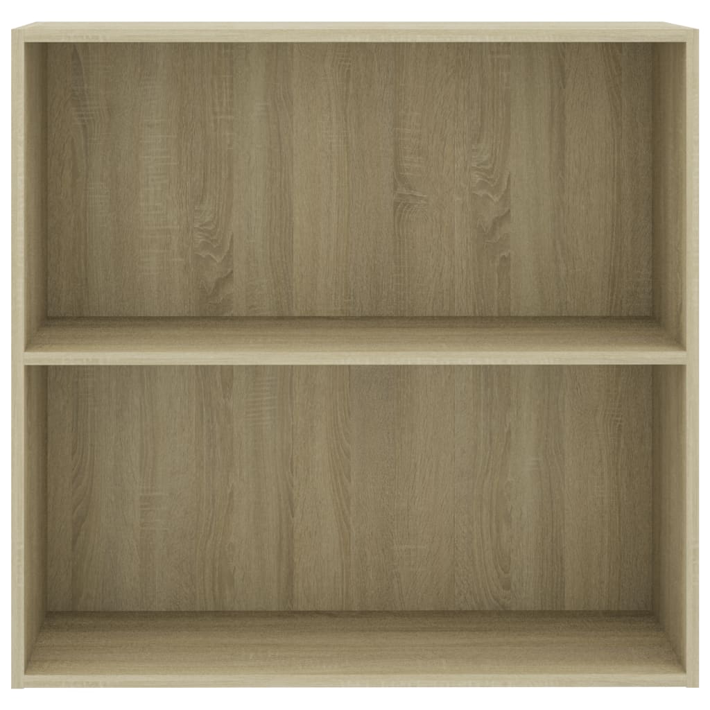 Bibliothèque chêne sonoma 80x30x76,5 cm bois d'ingénierie