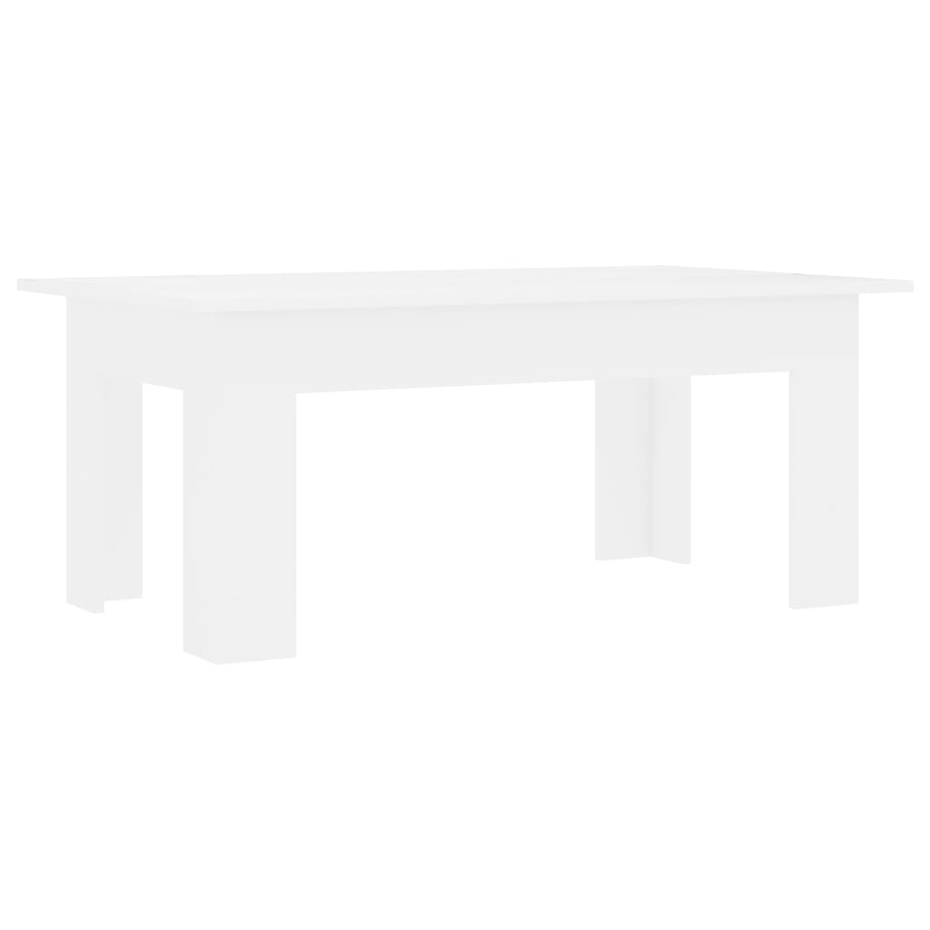 Coffee table White 100x60x42 cm Engineered wood