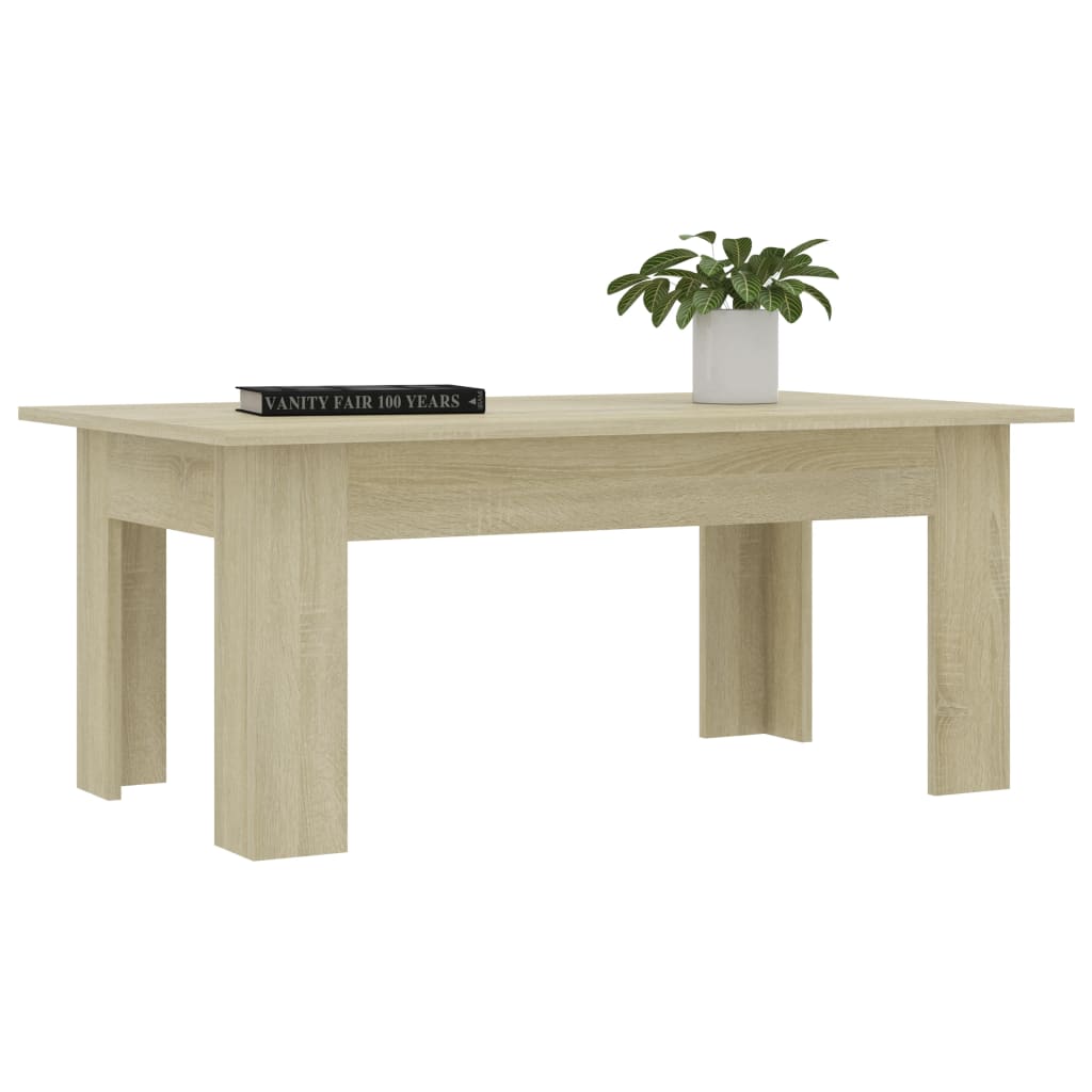 Table basse Chêne sonoma 100x60x42 cm Bois d’ingénierie