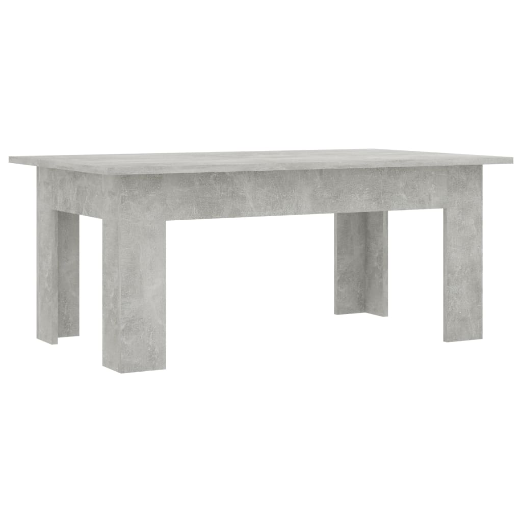 Table basse Gris béton 100x60x42 cm Bois d’ingénierie