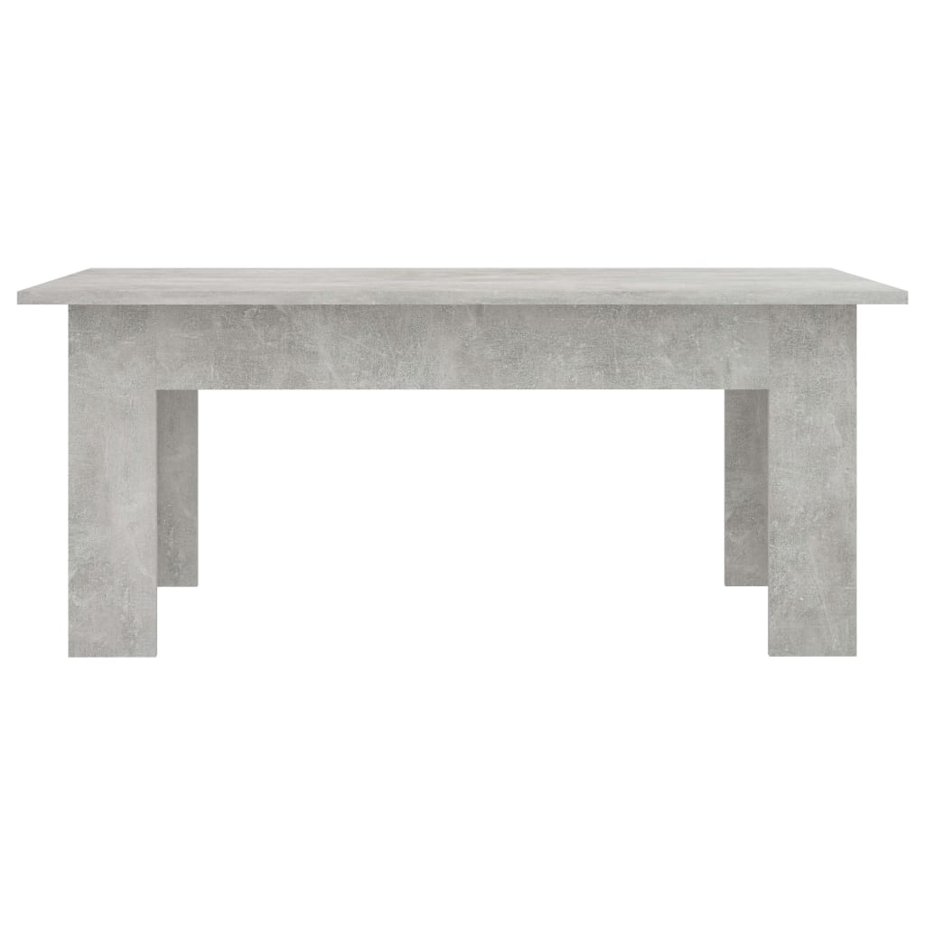 Table basse Gris béton 100x60x42 cm Bois d’ingénierie